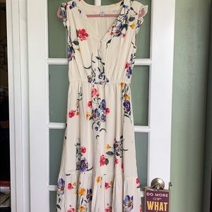 Cream Floral dress